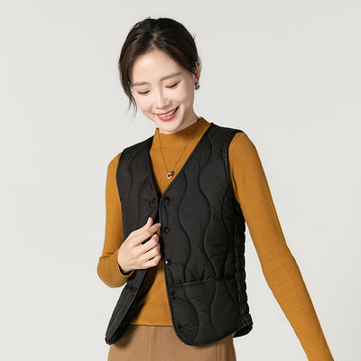 Chaleco Acolchado Térmico Ajustado para Mujer con Forro Polar - Image 5