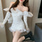 Jumpsuit Retro Hada con Volantes de Malla y Cintura Ajustada