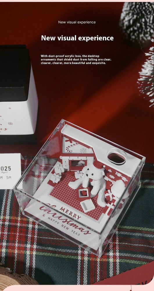 Calendario Navideño 3D con Papel Troquelado y Notas - Image 11