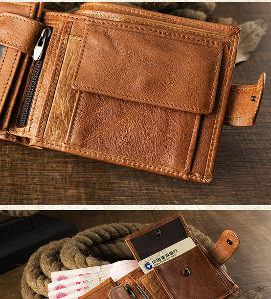 Billetera Compacta de Cuero para Hombre con Múltiples Compartimentos - Image 15