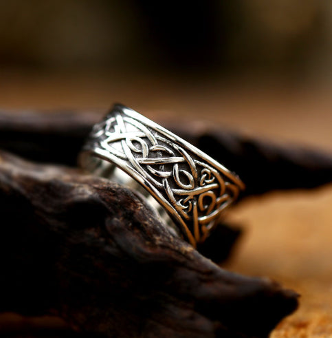 Anillo de Acero Inoxidable con Diseño Retro de Zorro para Hombre - Image 8