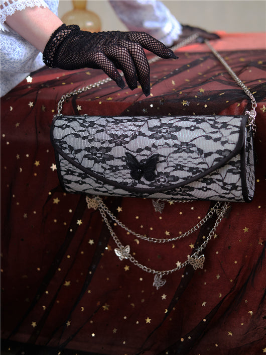 Bolso Clutch Elegante con Diseño de Encaje Versátil - Image 10