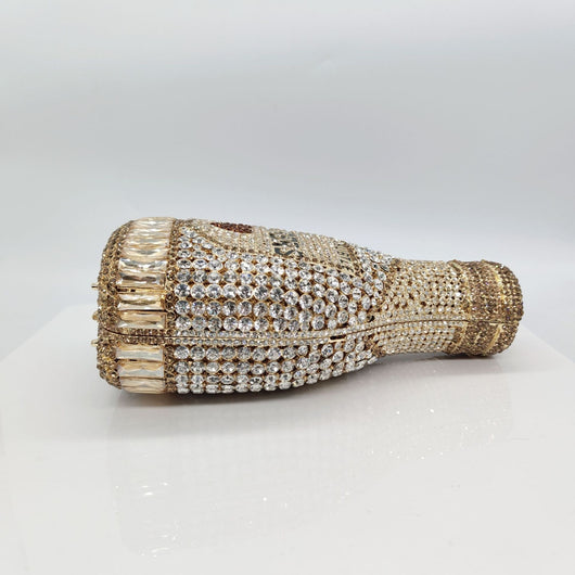Clutch de Noche Champagne con Cristales Brillantes para Mujer - Image 52