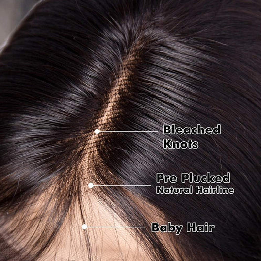 Peluca Bob Liso con Frente de Encaje Cabello Humano - Image 3
