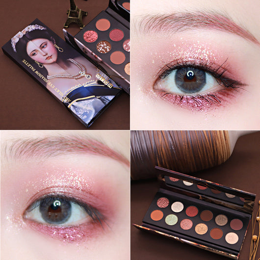 Sombra de Ojos Nacarada Tierra Impermeable 3D - Maquillaje Profesional - Image 5