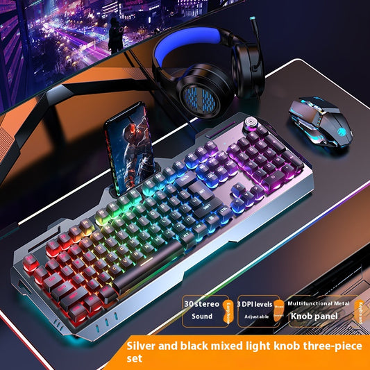 Teclado Mecánico Gaming con Perilla de Control Ergonómica - Image 2