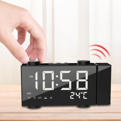 Reloj Despertador con Proyección FM, Pantalla Digital, Carga USB y Termómetro - Image 3