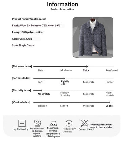 Chaqueta Casual de Solapa para Hombre - Estilo Otoño Moderno - Image 13