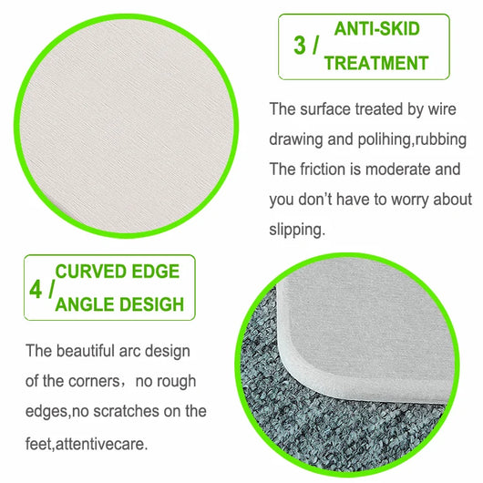 Tapete de Baño Absorbente Diatomita Antideslizante Premium - Image 10