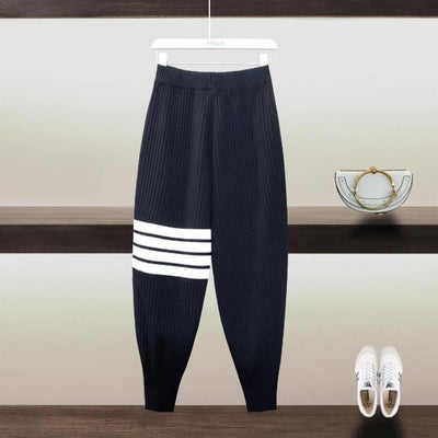 Pantalones Harem de Punto Otoño-Invierno para Mujer Cintura Ajustable - Image 4
