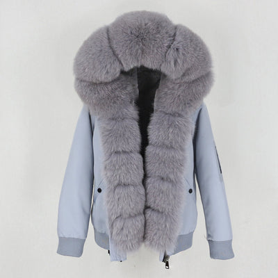 Parka con Forro de Piel de Mapache - Abrigo Térmico Premium - Image 4