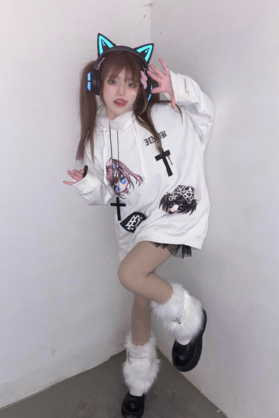 Sudadera Holgada con Capucha y Estampado Trendy - Image 10