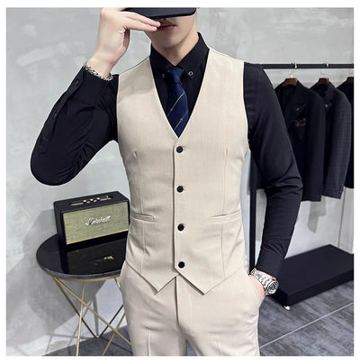 Chaleco de Traje Ejecutivo para Hombre Talla Grande - Image 10