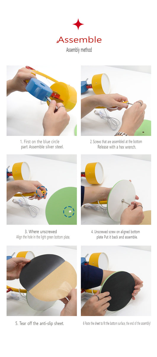 Lámpara de Mesa Moderna Geométrica Colorida para Dormitorio - Image 11
