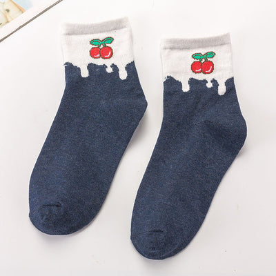 Calcetines de Algodón Estampados con Frutas y Personajes Anime - Image 7