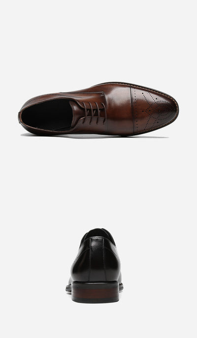 Zapatos de Novio Elegantes con Detalles Tallados en Cuero - Image 10