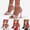 Tacones Cuadrados Bajos con Estampado Floral - Elegancia y Comodidad