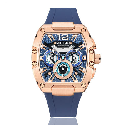 Reloj Deportivo Multifunción Estilo Barril de Vino para Hombre - Image 5