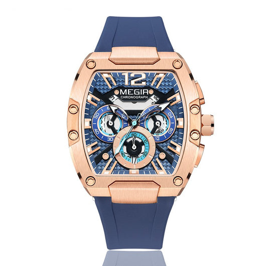 Reloj Deportivo Multifunción Estilo Barril de Vino para Hombre - Image 5