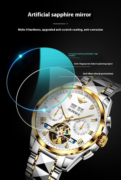 Reloj Automático Mecánico Hueco Sumergible para Hombre - Image 18