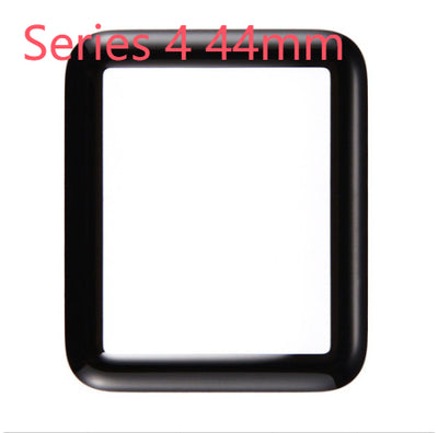 Black border screen protector for Apple Watch Series 4, 40mm, with clear center on a white background. - Image 6