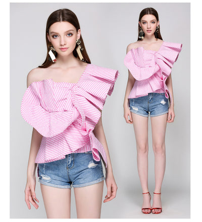 Blusa sin mangas con volantes - Image 20