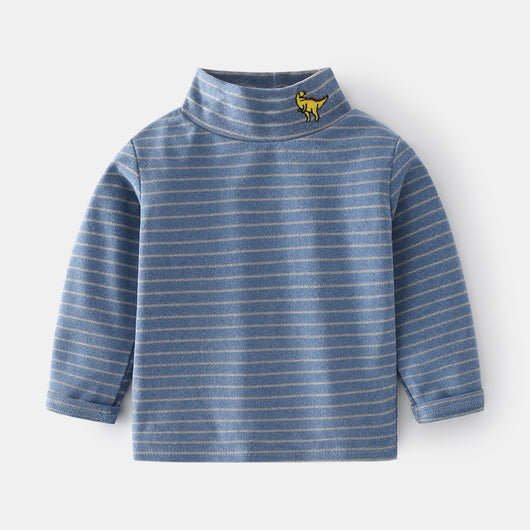 Camisa Casual de Rayas para Niño - Manga Larga Cómoda y Versátil - Image 7