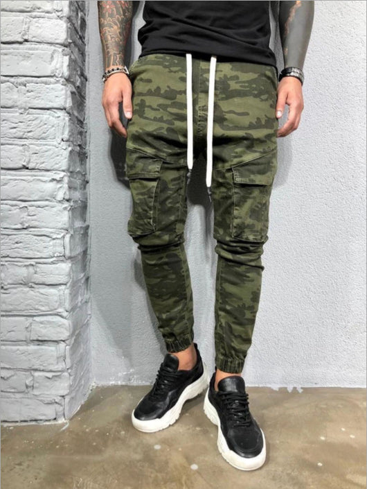 Jeans Micro-elásticos Camuflaje con Bolsillos - Estilo Explosivo Tendencia - Image 2