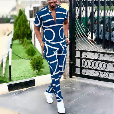 Conjunto de Pantalón y Camisa Manga Corta con Efecto 3D - Image 10