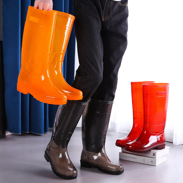 Botas de Lluvia Impermeables para Hombre - Suela Antideslizante y Resistente