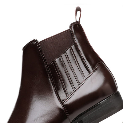 Botas Chelsea Puntiagudas Estilo Británico para Hombre - Zapatos Formales de Cuero - Image 20