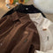Camisa Retro Suelta Unisex Otoño - Estilo Casual Versátil