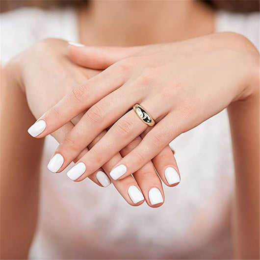 Anillo Dorado con Patrón Geométrico y Baño de Cobre - Versátil y Elegante - Image 10