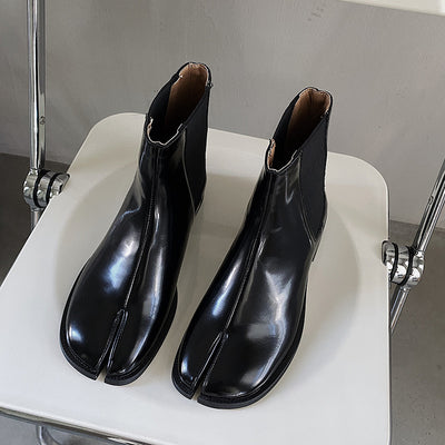 Zapatos de Cuero Charol con Punta Dividida para Hombre y Mujer - Image 6