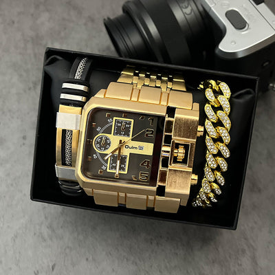Reloj de Hombre Multihuso con Esfera Grande Luminosa y Correa de Acero Inoxidable - Image 19