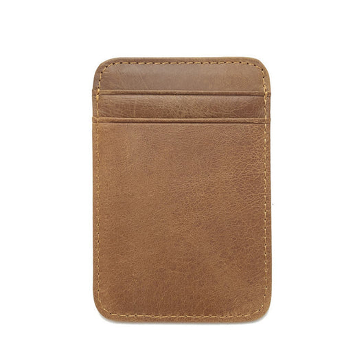 Billetera de Cuero Genuino para Hombre Marrón con Monedero Compacto - Image 19