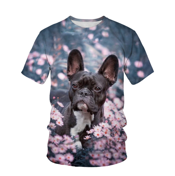 Playera Unisex con Estampado 3D de Perrito Adorable