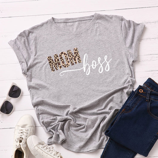 Playera Suelta Estampada de Manga Corta para Mujer - Image 18
