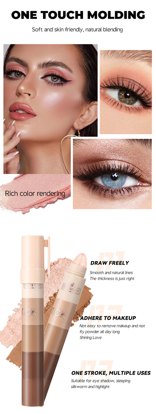 Delineador Lazy Eye de 5 Secciones con Highlighter para Rostro - Image 16