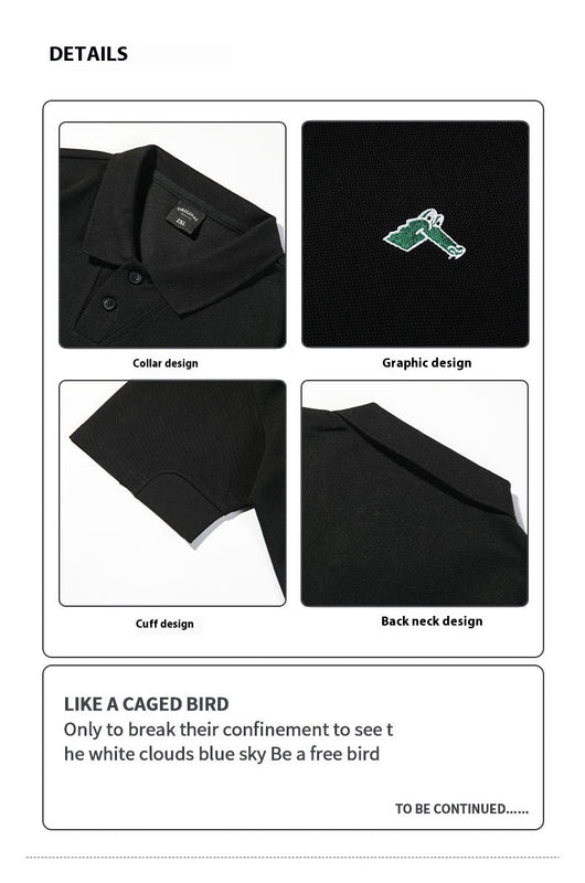 Polo Ejecutivo de Verano con Bordado Elegante para Hombre - Image 15