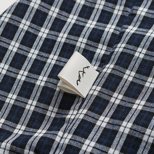Camisa Retro Japonesa de Cuadros Patchwork con Contraste de Colores - Image 12