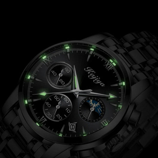 Reloj Hombre Acero Inoxidable Resistente al Agua con Calendario y Luz - Image 16