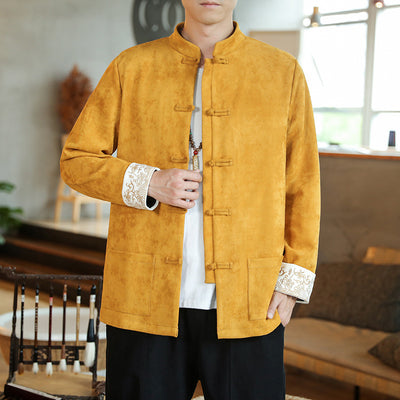 Chaqueta Hanfu Buddha Estilo Chino Retro para Hombre - Image 24