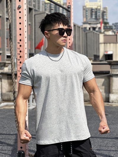Camiseta Deportiva Suelta de Algodón para Hombre - Image 22