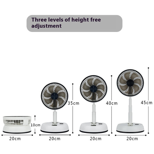 Ventilador de Escritorio Plegable y Portátil con Control Remoto - Image 2