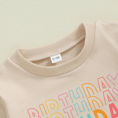 Sudadera Casual para Niña con Letras de Cumpleaños - Image 4
