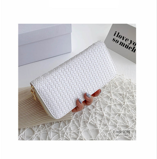Cartera Clutch de Cuero con Patrón Geométrico - Bolso Minimalista para Mujer - Image 16