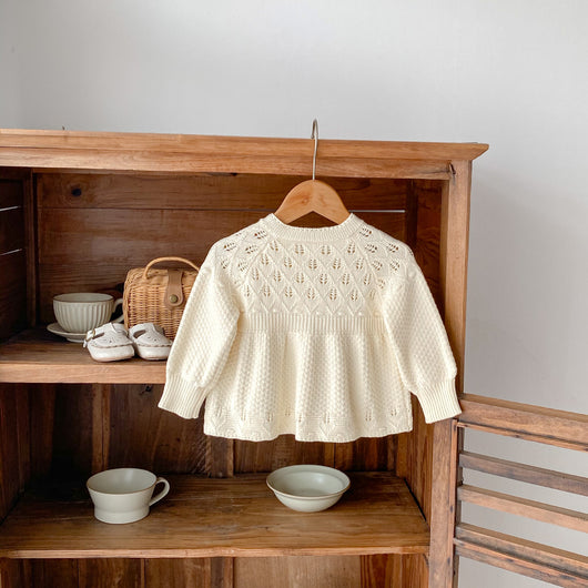 Cardigan Tejido Calado para Bebé y Niños - Image 9