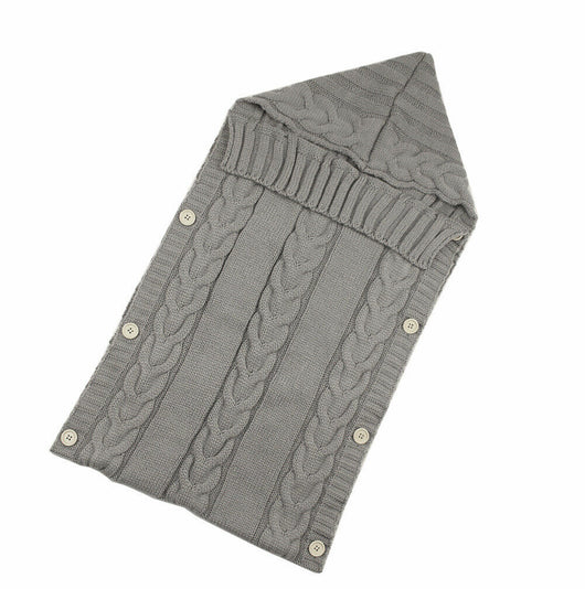 Saco de Dormir Infantil con Gorro de Borlas y Botones de Madera - Image 11