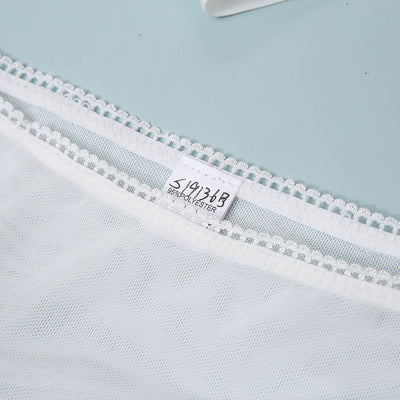 Conjunto de Lencería Encaje Transparente de Tres Piezas - Image 22